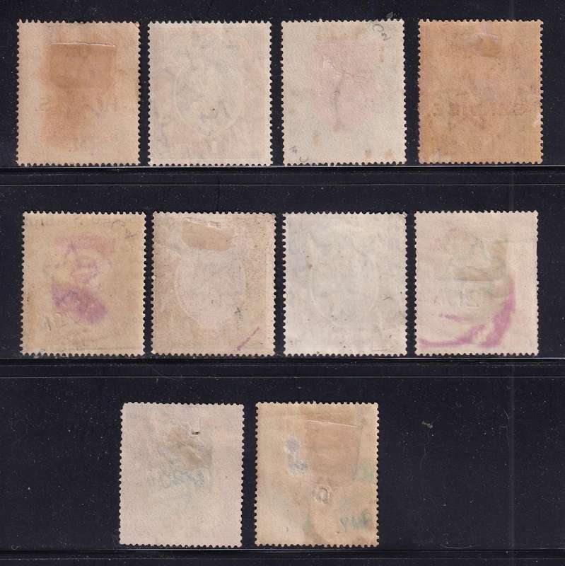 India KE, KG V high values , used   (thin on 25Rs)