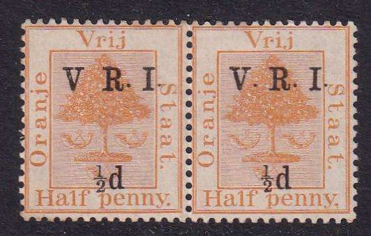 Orange Free State 1900 V.R.I. 1/2d with variety NO STOP AFTER V, M/H        (SACC 59c)