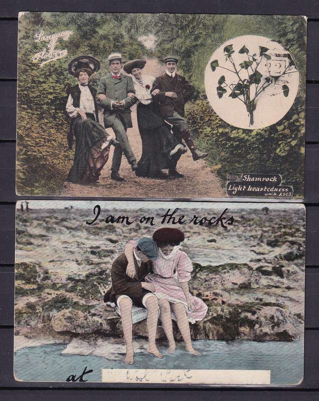 Orange Free State 1900> used postcards x 4 , faults