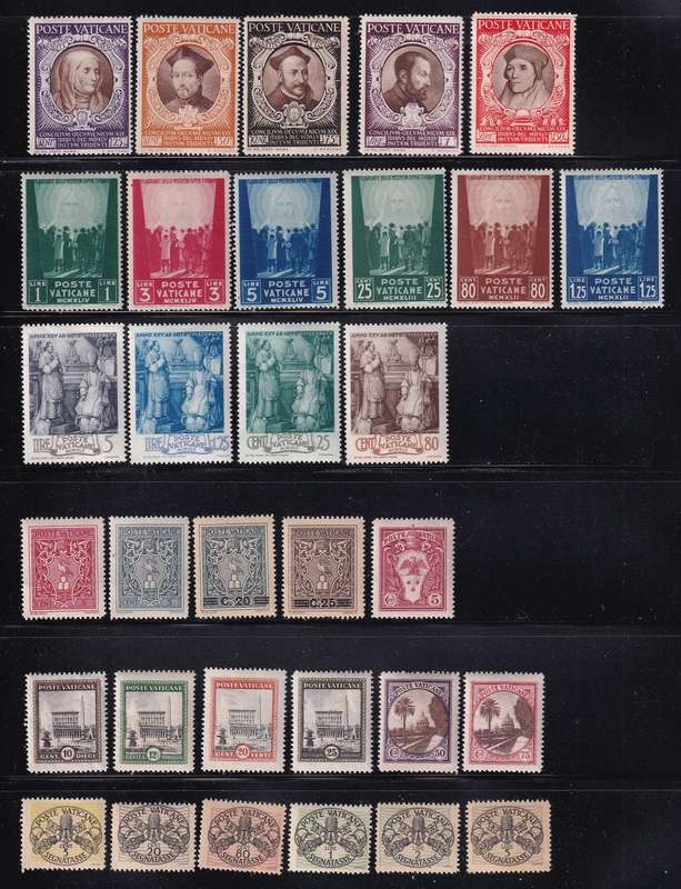 Italy Vatican sets & part sets, M/H              (2 x SCANS)