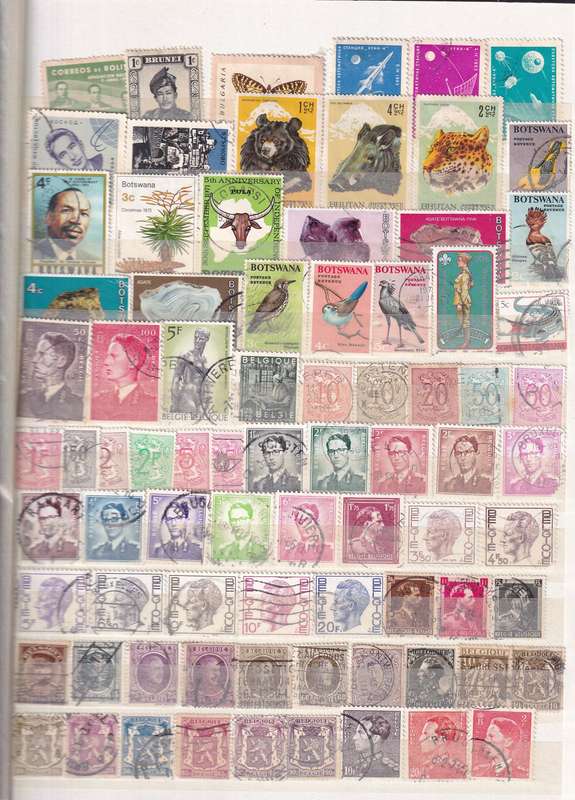 Kabe 16 page stamp album filled with used stamps, good used condition