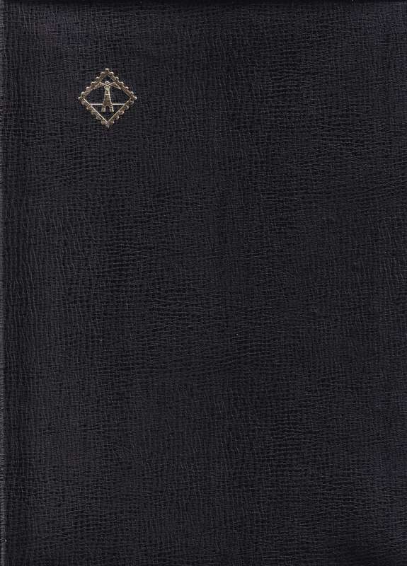 Black 8 page stamp album filled with ITALY stamps , very good used condition