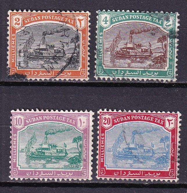 Sudan 1948 Postage due set (W7), used           (SG D12-D15, CV £265)