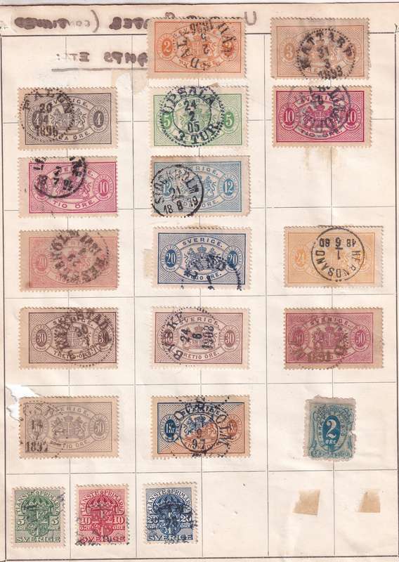 Sweden 1886 > sets and part sets, M/H & used                   (8 X SCANS)