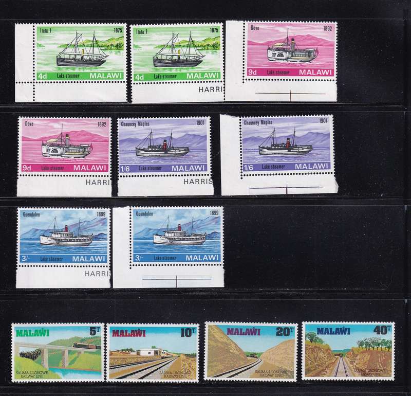 Malawi sets, MNH                  ( 3 X SCANS)
