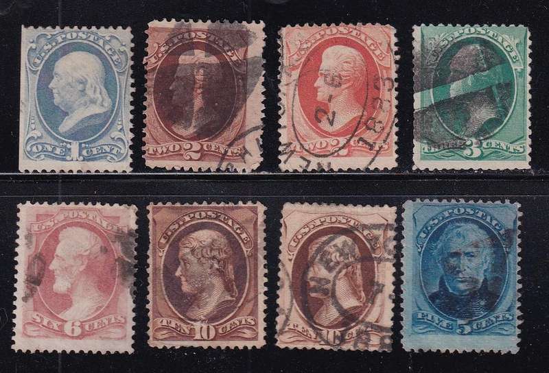 USA 1870 part set, used                 (SG 207>)