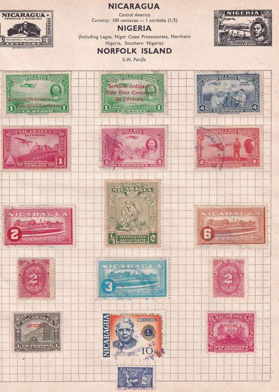 South Central America (Venezuela, Porto Rico, Costa Rica, Mexico ext)  M/H & used     ( 15 x SCANS)