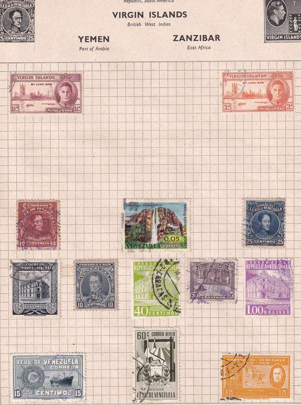 South Central America (Venezuela, Porto Rico, Costa Rica, Mexico ext)  M/H & used     ( 15 x SCANS)