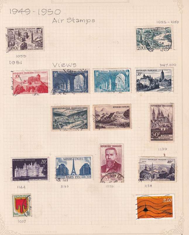 France 1927-1961 sets & part sets, M/H & used                        ( 24 page collection)