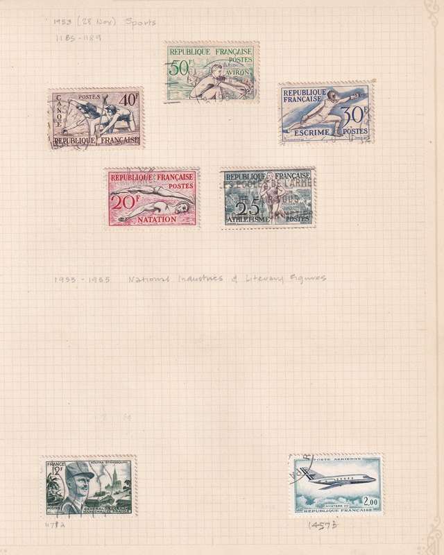 France 1927-1961 sets & part sets, M/H & used                        ( 24 page collection)