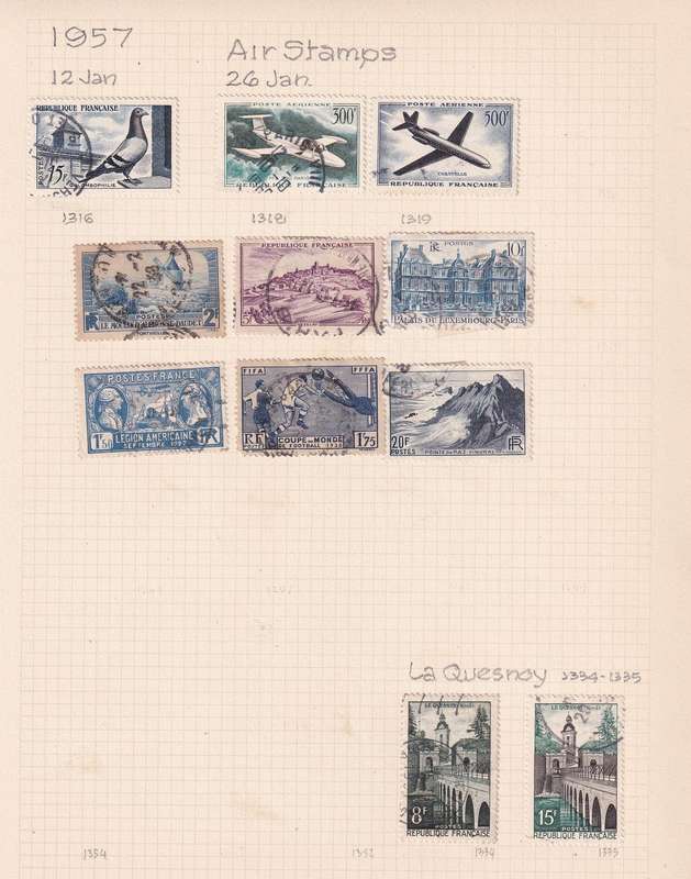 France 1927-1961 sets & part sets, M/H & used                        ( 24 page collection)