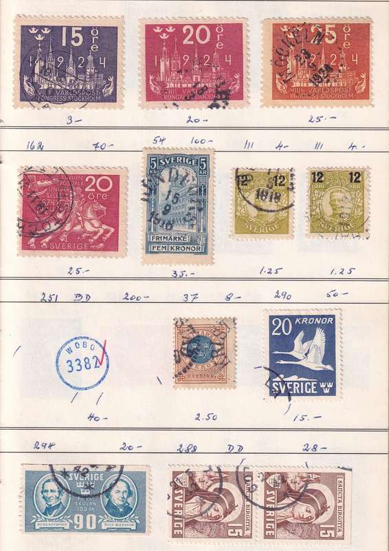 Sweden 1886 > sets and part sets, M/H & used                   (8 X SCANS)