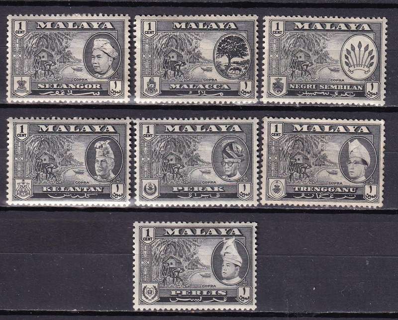 Malaysia States part sets, M/H                (3 x SCANS)