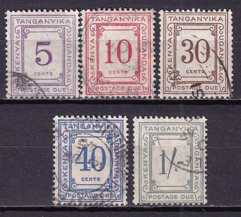 Kenya Uganda Tanganyika (KUT) 1935 part Postage due set, used      (SG D7>, CV £23 )