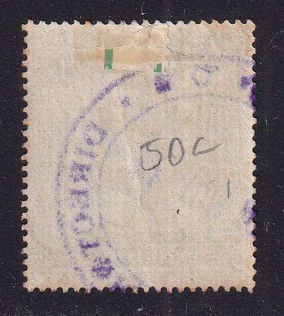 Nyasaland British Central Africa 1897-1900 10s black & olive green, used    (SG 50a, CV £325)