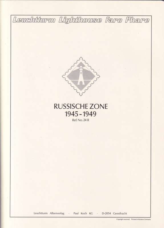 Germany brown Lighthouse preprinted stamp album MINT ( see scans for details)