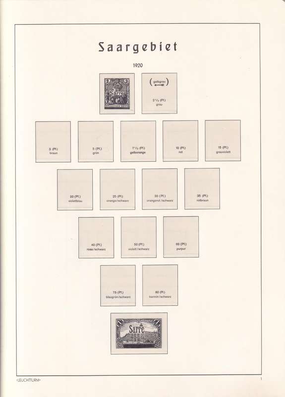 Germany brown Lighthouse preprinted stamp album MINT ( see scans for details)