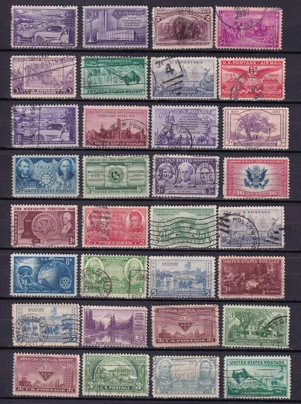 USA clearance lot , used         (8 x scans)