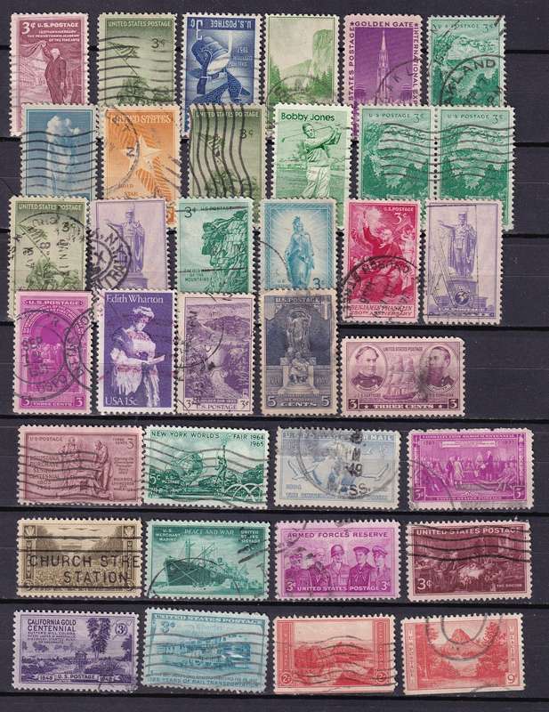 USA clearance lot , used         (8 x scans)