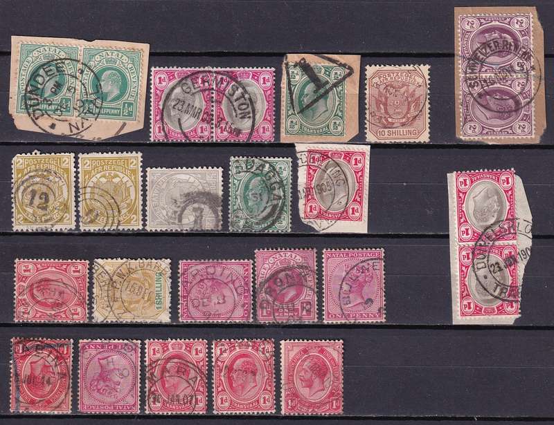 South Africa postmark lot, used (see scan for details)