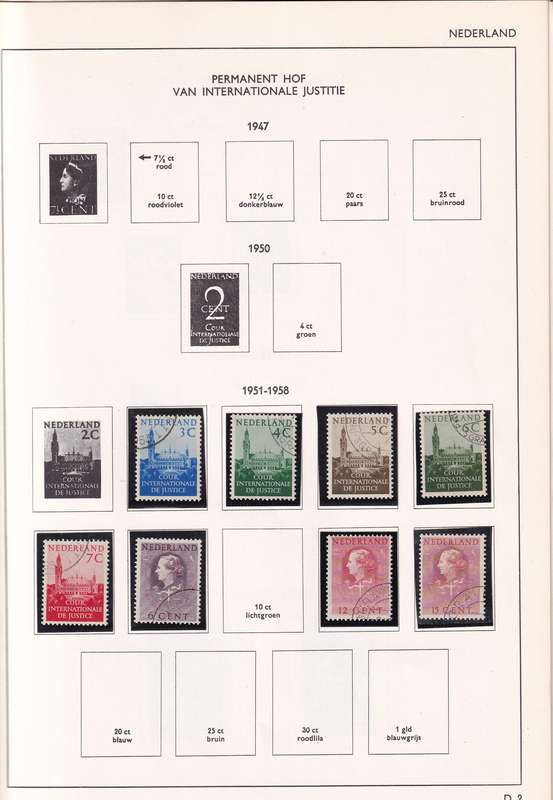 Netherlands pre printed album 1926-1945 with stamps