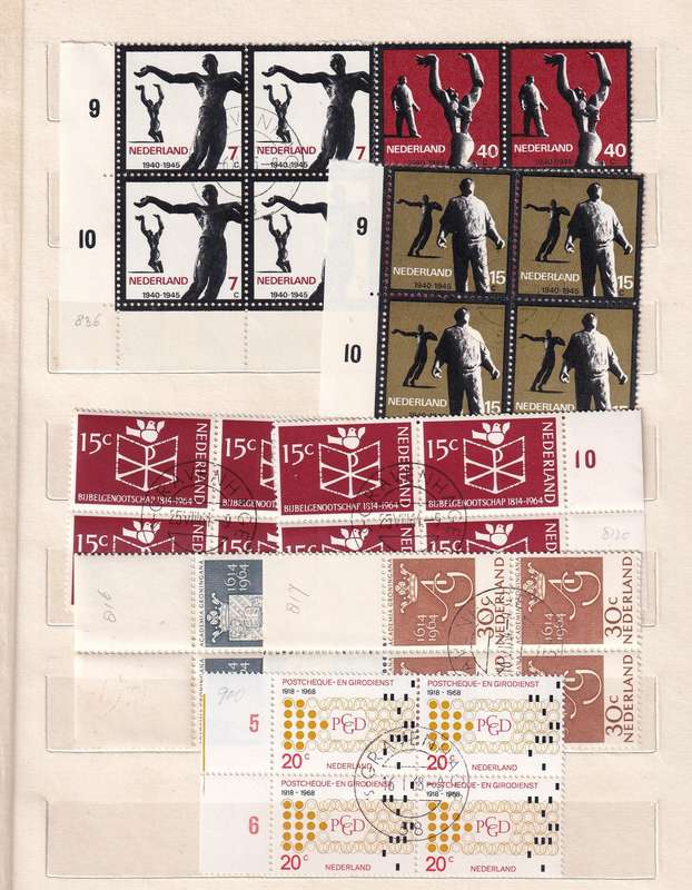 Netherlands pre printed album 1926-1945 with stamps