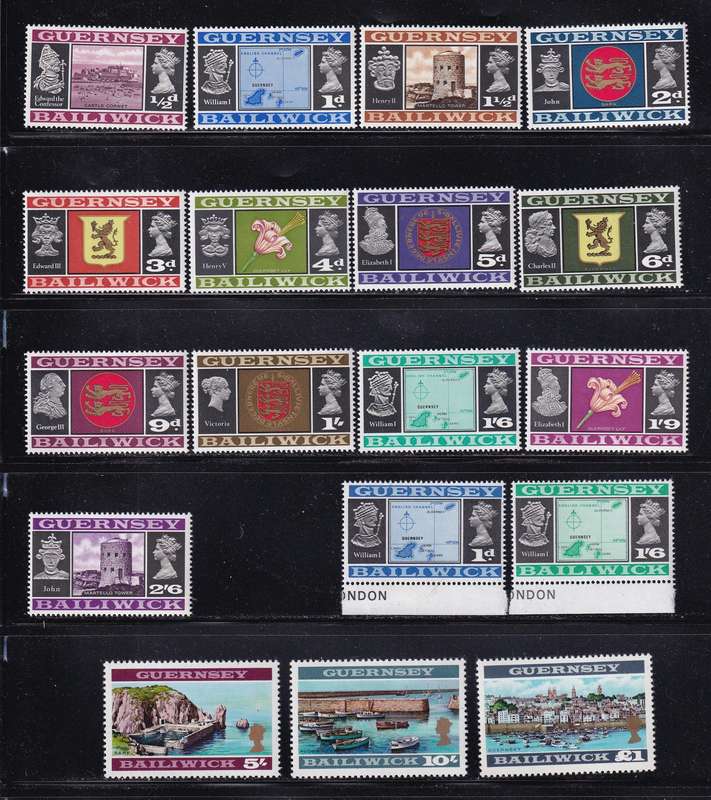 GB Guernsey QE 1969 complete set, MNH        (SG 13-28, CV £27)