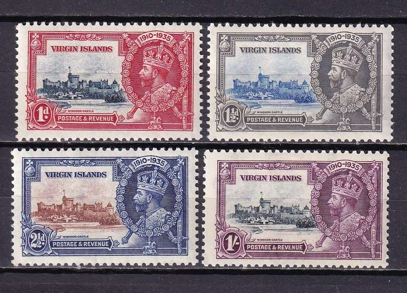 Virgin Islands 1935 KG V Silver Jubilee set, MLH