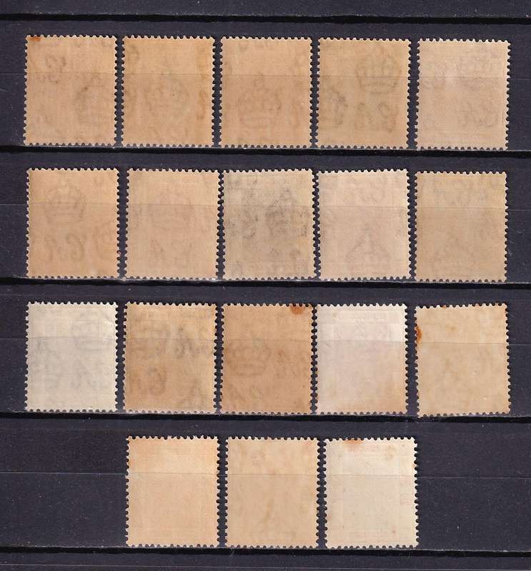Hong Kong 1938-52 KG VI part set to $5 , M/H           (toning, SG 140> +£ 250)