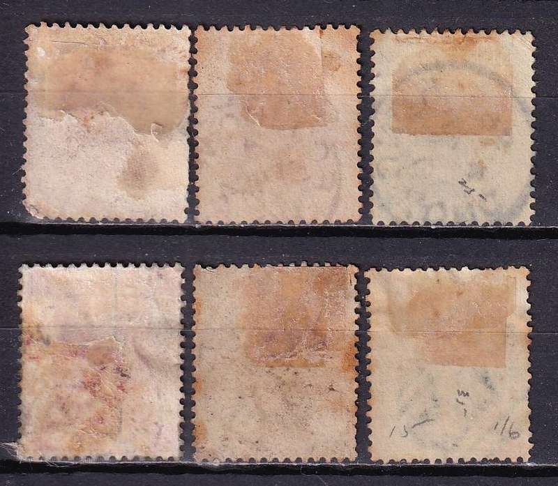 Hong Kong 1882-1896 QV part sets(CA) , used                    (SG 32>, CV £65 )