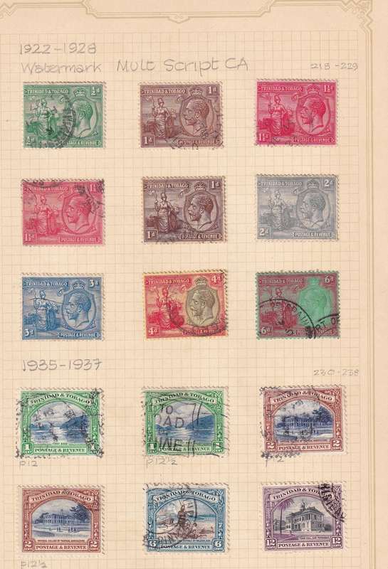 Trinidad & Tobago 1913>part set, used               (SG 149> , 4 SCANS))