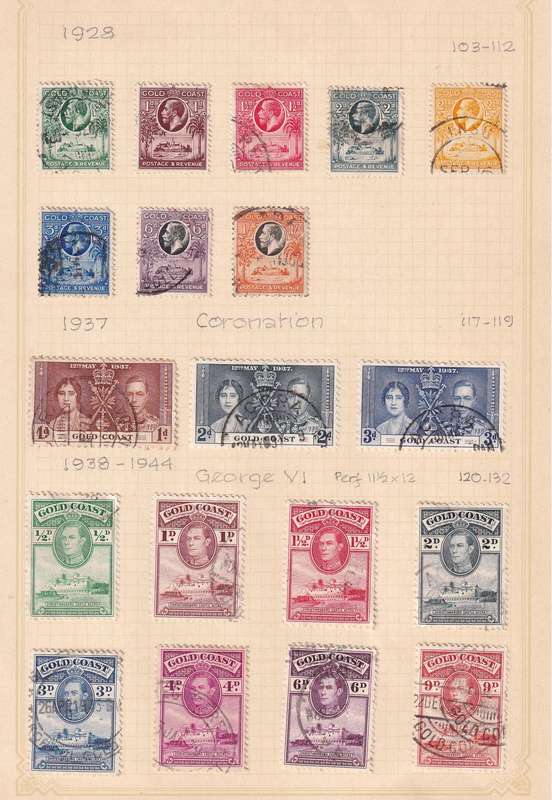 Gold Coast QV 1876> part sets , used        (3 x scans)