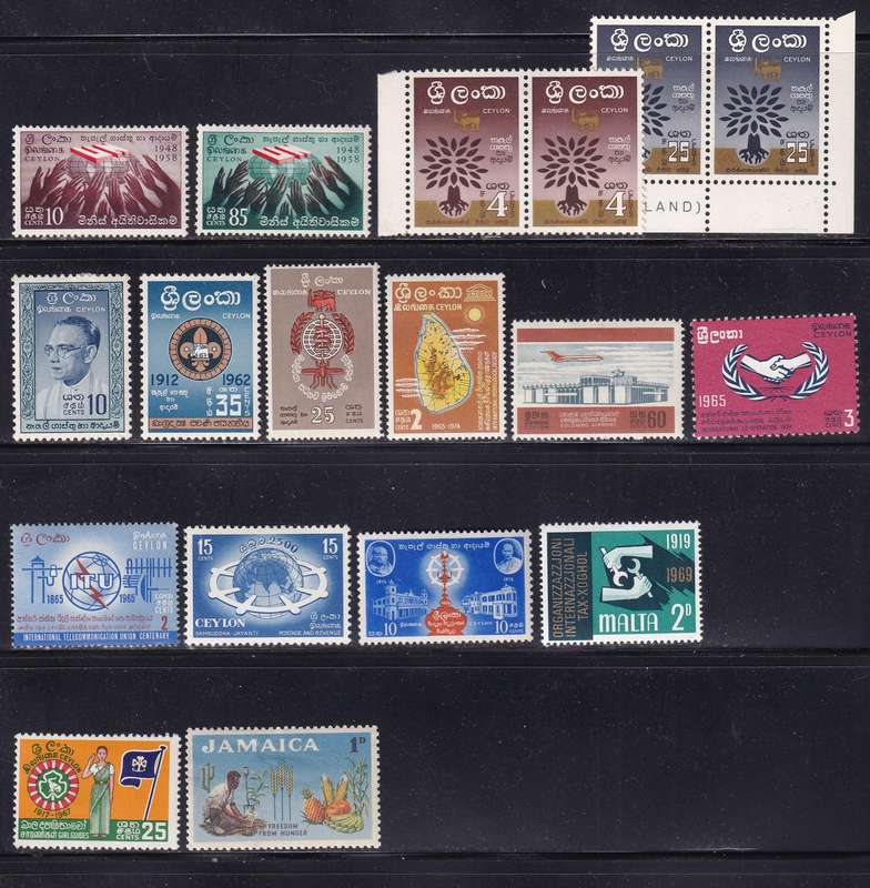 Ceylon 1947> KG VI part sets, M/H                (SG 402>)