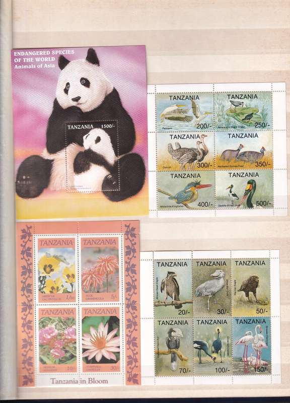 Tanzania sets and mini sheets, most MNH               (10 X SCANS)