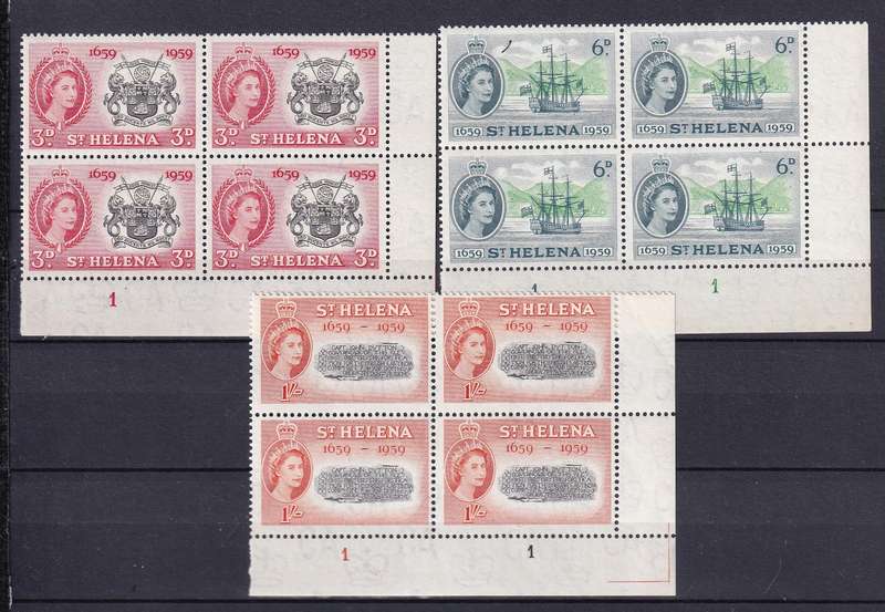 St Helena QE 1959 Centenary control B4 set , MNH          (SG 169-171)