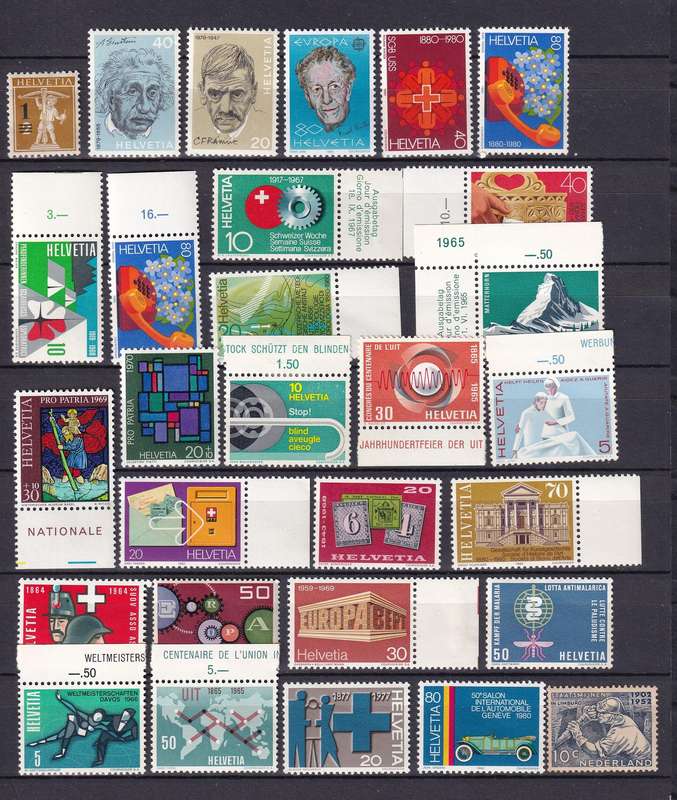 Switzerland part sets unsorted , MNH           (2 X SCANS)