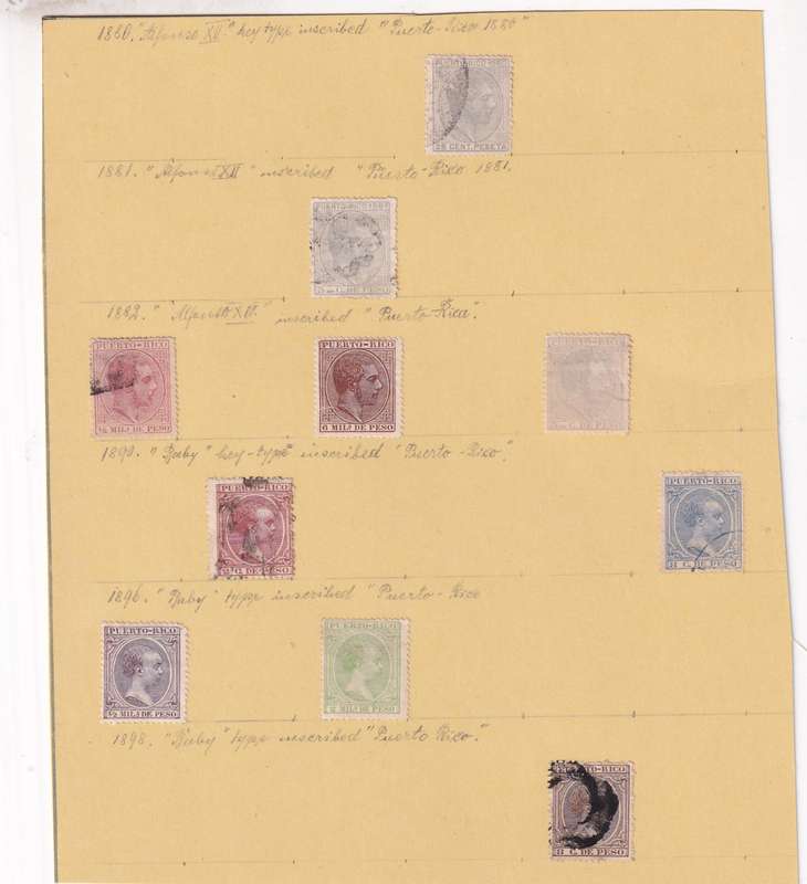 South America (Bolivia, Cuba, Dominica, Colombia,Peru) lot used on 11 scans (stamp adherence