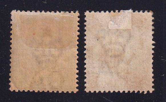Nyasaland British Central Africa 1901 part set (CA) , M/H      (SG 57e, 58,CV £22)