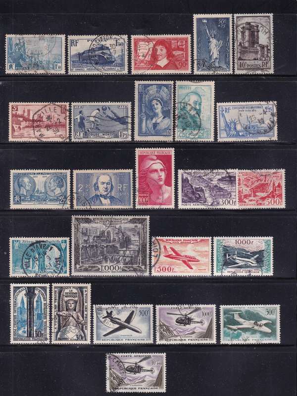 France lot , used                (3 x scans)