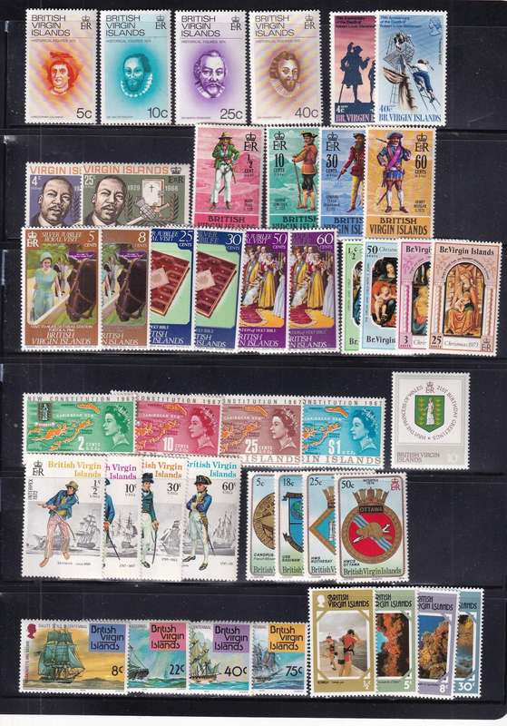 Virgin Islands sets, MNH & MLH                (3 X SCANS)