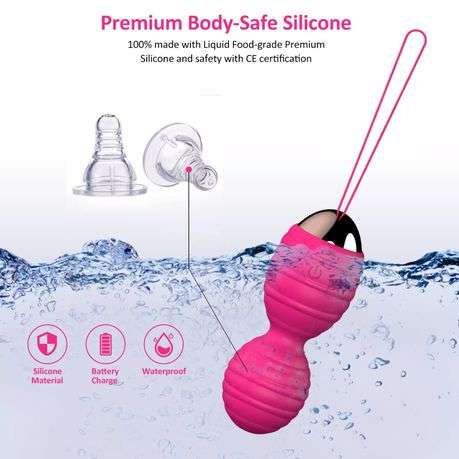MELO Electric Kegel Balls Kegal Muscle Exerciser - 5 Piece Set With Remote Control