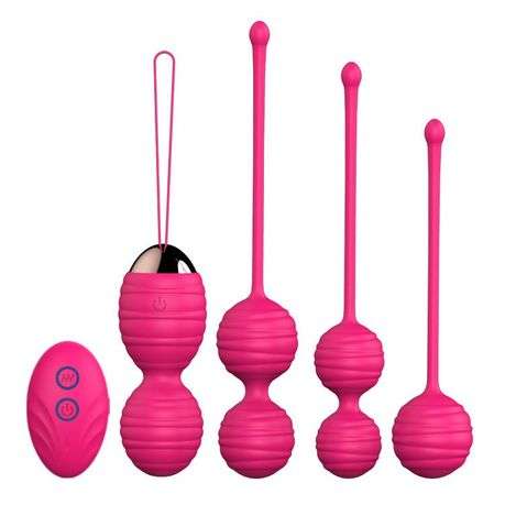 MELO Electric Kegel Balls Kegal Muscle Exerciser - 5 Piece Set With Remote Control