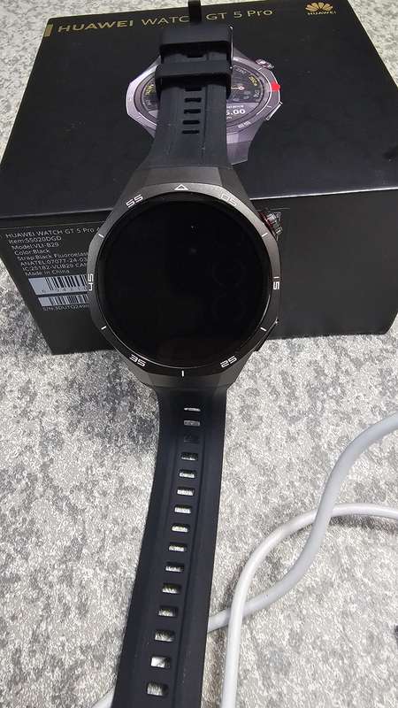 HUAWEI WATCH GT 5 Pro Golf Edition 46mm, Titanium Case - Black GPS Smart Watch