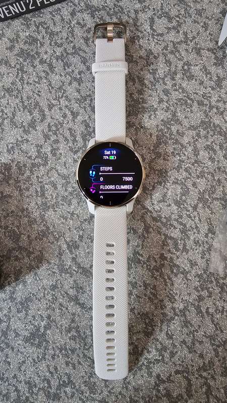 Garmin Venu 2 Plus Advanced GPS Smartwatch 43mm (White / Gold) Brand new