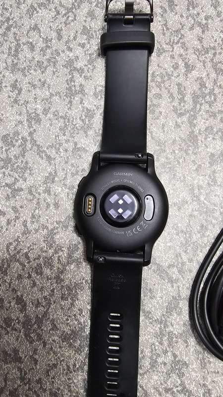 Garmin Venu 2 GPS Smartwatch (45mm) - Slate Bezel with Black Case & Silicone Band