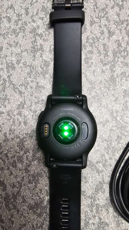 Garmin Venu 2 GPS Smartwatch (45mm) - Slate Bezel with Black Case & Silicone Band
