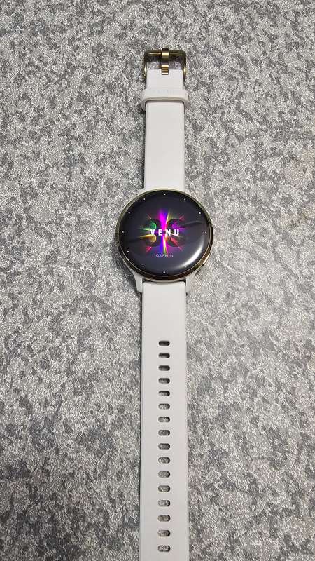 Garmin Venu 3S GPS Smart Watch - Soft Gold Stainless Steel Bezel with Ivory 41mm Case