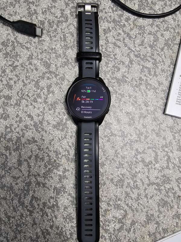 Garmin forerunner 165 GPS 43mm Smart Watch  The watch