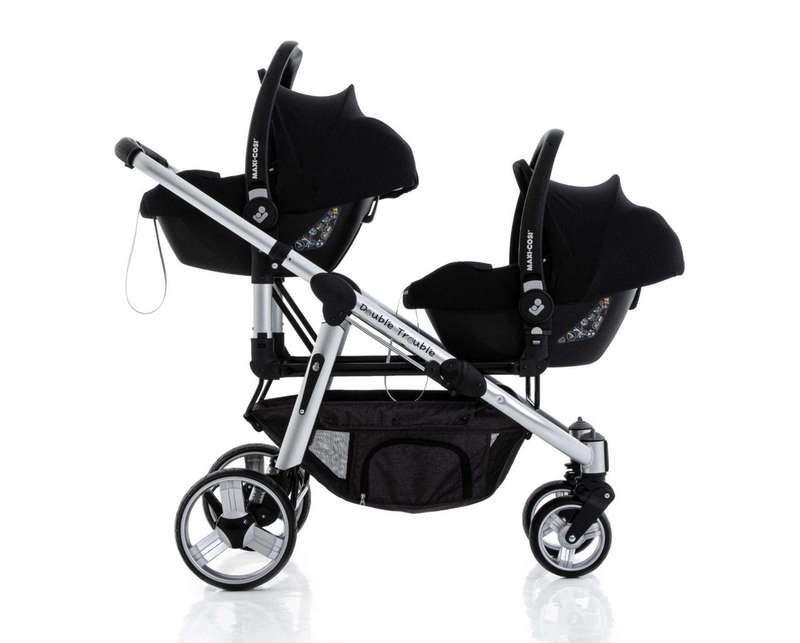 Double Delux (CabrioFix i-Size) | TWIN Travel System in GREAT condition!