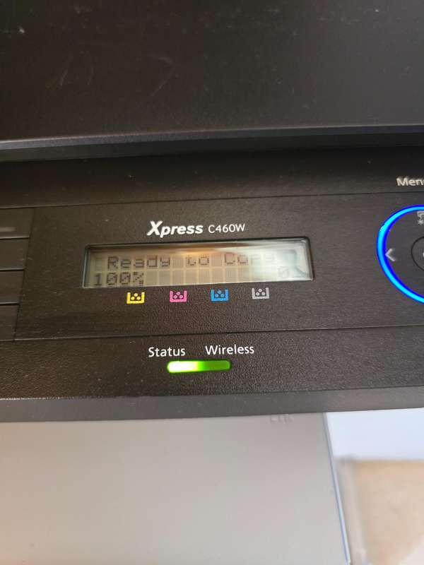 SAMSUNG XPRESS C460W Laser printer in good working condition does need ink replacement.